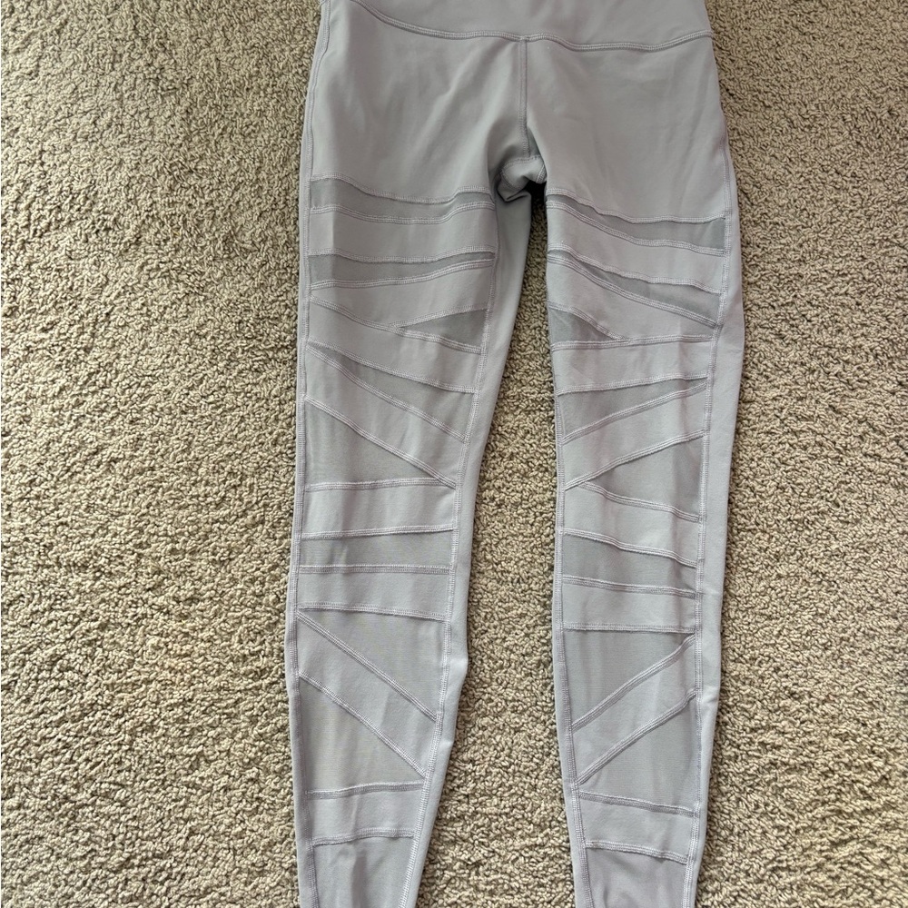 lululemon athletica Gray Textured Leggings